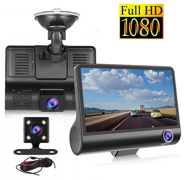 Видеорегистратор UKC DVR SD319 на 3 камеры 170 градусов Черный - фото 4 Видеорегистратор UKC DVR SD319 на 3 камеры 170 градусов Черный - фото 4