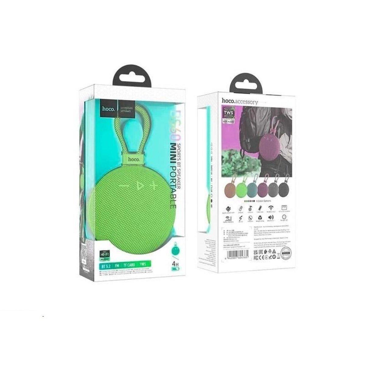 Портативная колонка Hoco Exploring sports BT speaker bs60 1200 mAh Green (19100324) - фото 3