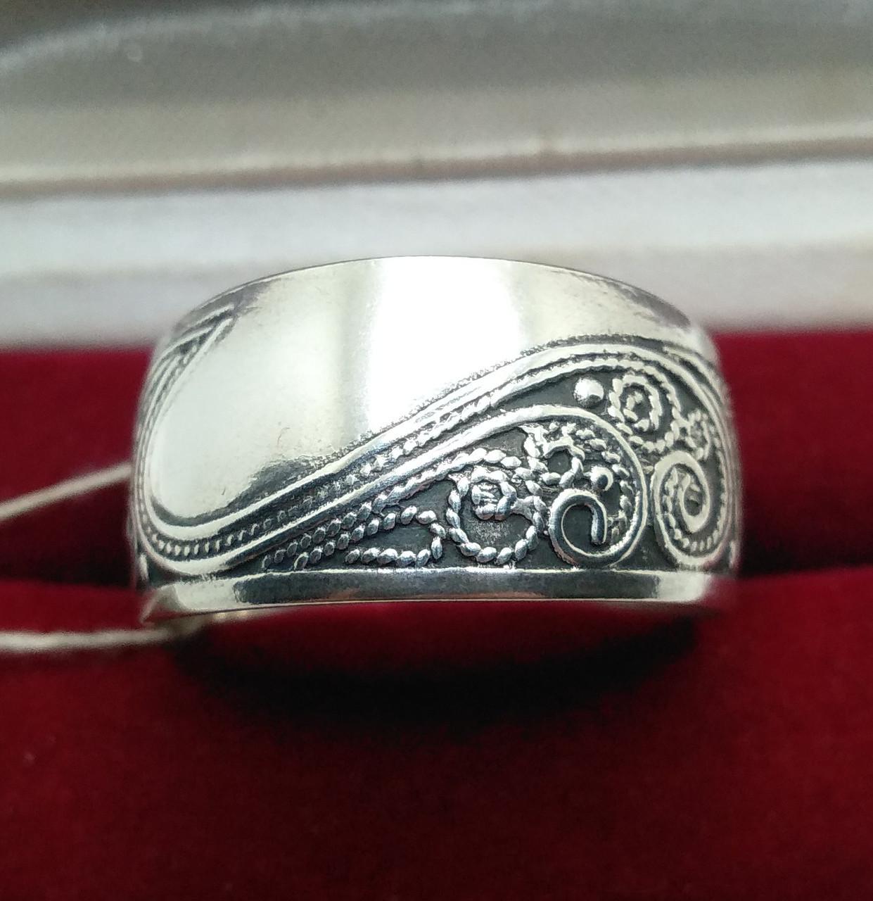 Каблучка срібло чорніння 925° 4,66 г р. 23,5 (1701614271)