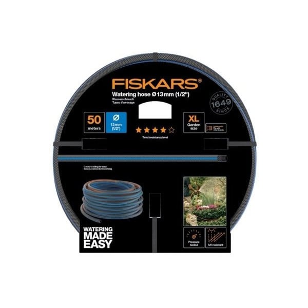 Шланг Fiskars 1027106 Q4 13мм, 1/2", 50м