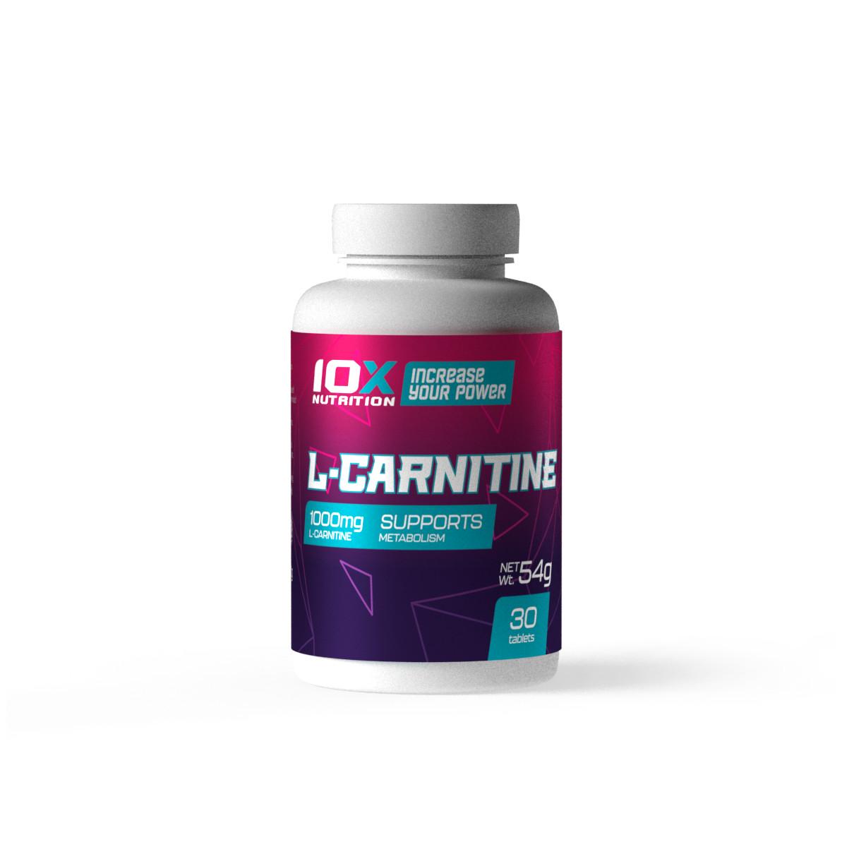 Жиросжигатель для спорта 10XNutrition L-Carnitine 30 Tabs Жиросжигатель для спорта 10XNutrition L-Carnitine 30 Tabs