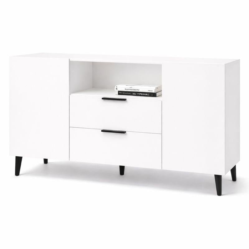 Комод з двома шухлядами та двома секціями з дверцятами (RM2B2F1480WHWH)