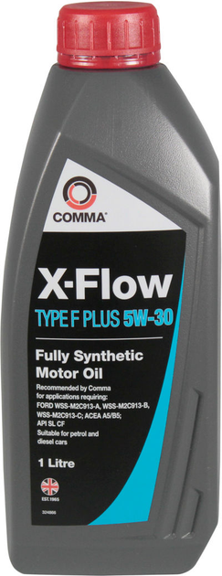 Моторне мастило COMMA XFLOW TYPE FPLUS 5W-30 синтетичне 1 л (XFFP1L)