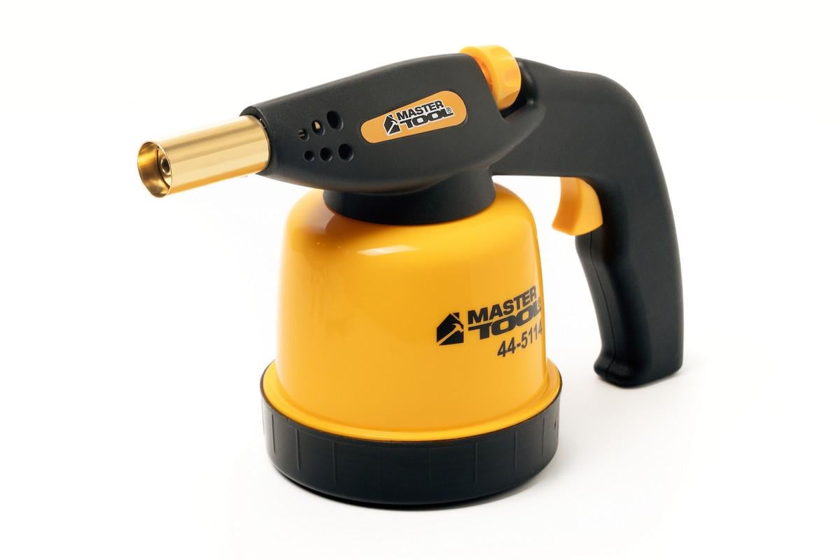 Лампа газовая паяльная MasterTool пьезоподжиг 20 мм/1300°С 1,3 кВт 94,6 г/час (44-5114) Лампа газовая паяльная MasterTool пьезоподжиг 20 мм/1300°С 1,3 кВт 94,6 г/час (44-5114)