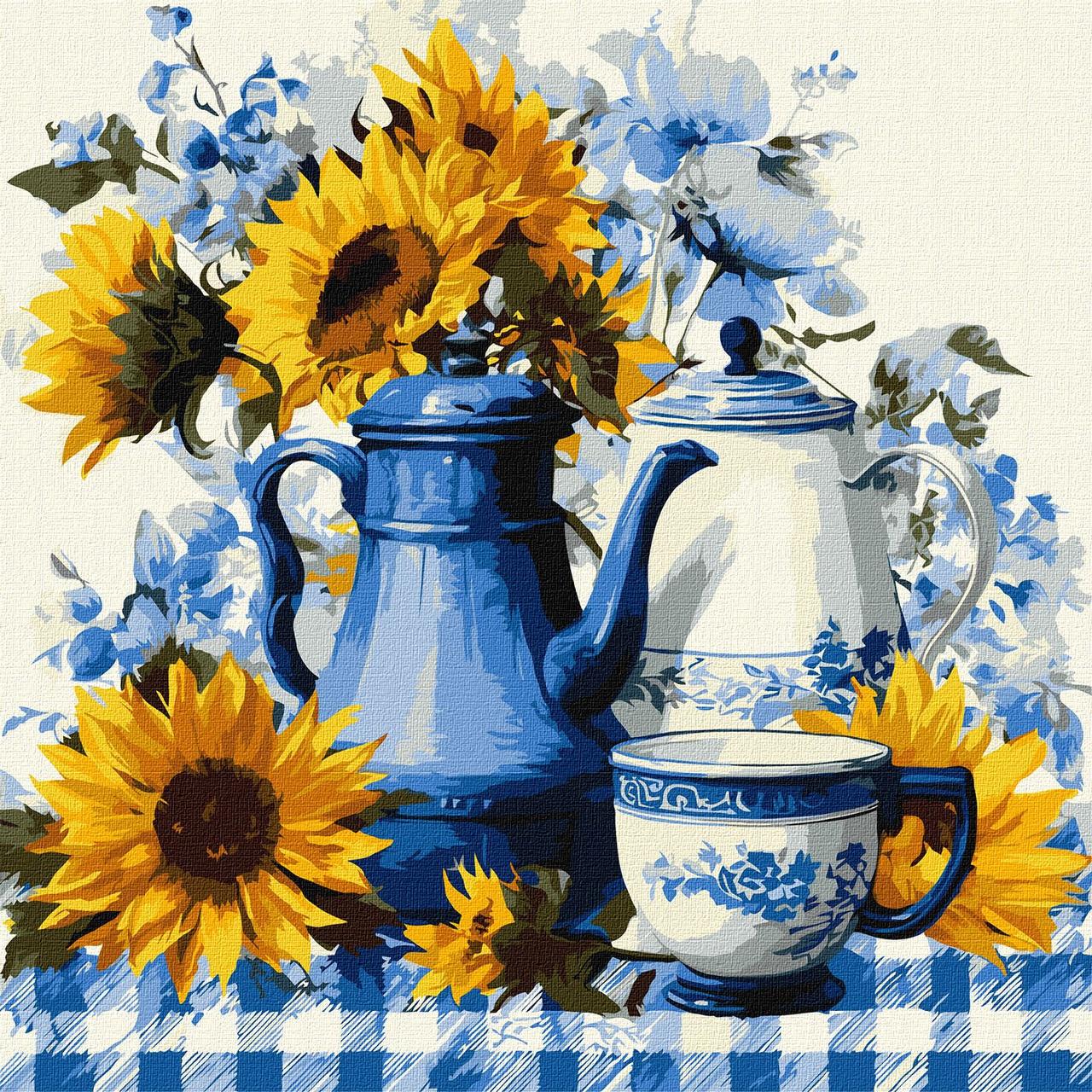 Картина за номерами Ideyka Сонячна кава 40х40 см (2889525989)