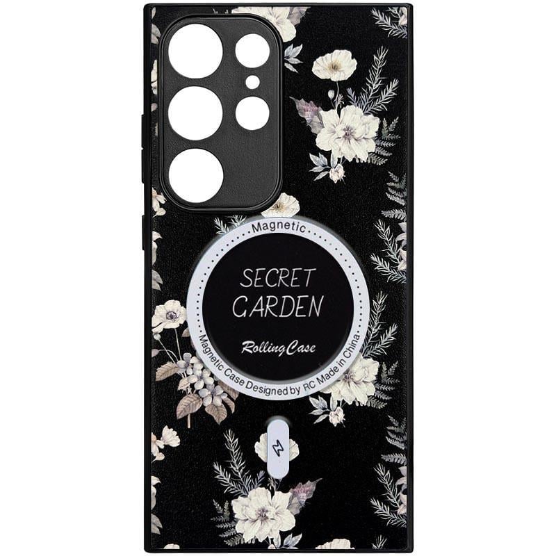 Противоударный TPU+PC чехол Secret Garden with MagFit для Samsung Galaxy S24 Ultra Black