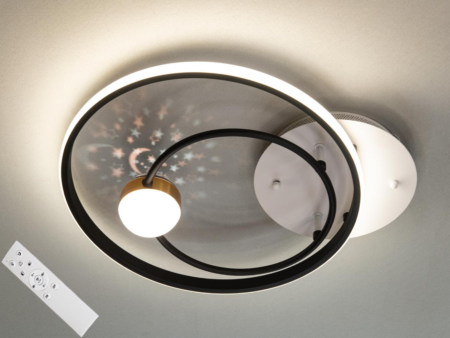 Люстра LED потолочная Diasha 35W MX2989-2A WH/BK Бело-черный