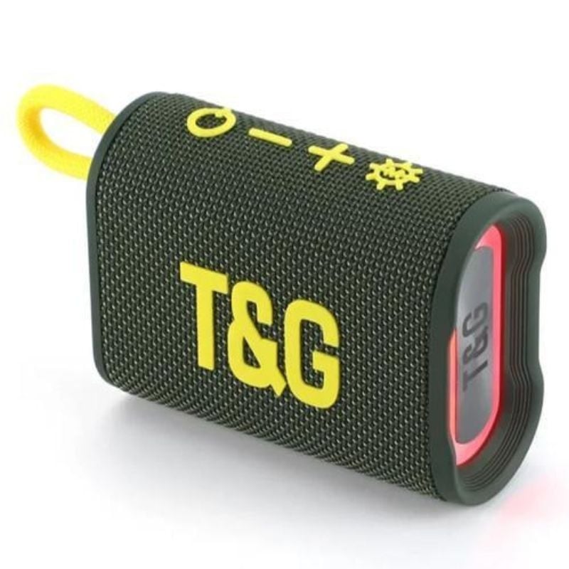 Портативна колонка T&G TG-396 Bluetooth Green (tf7246)