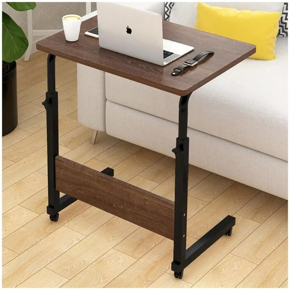 Стол для ноутбука приставной на колесах 60х40х85 см Коричневый (2834249150) - фото 3