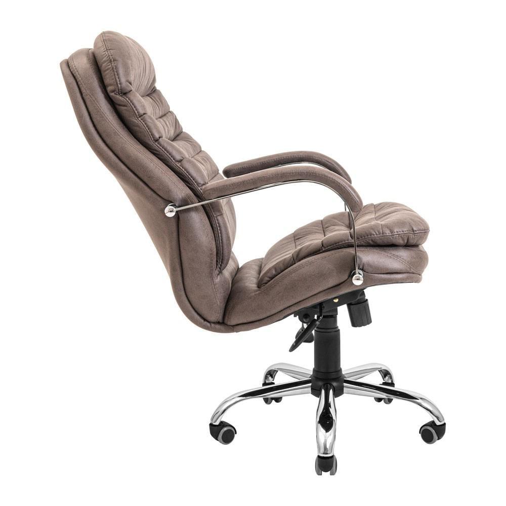 Крісло офісне комп'ютерне Valencia Ameli Хром М1 Tilt Коричневий - фото 4