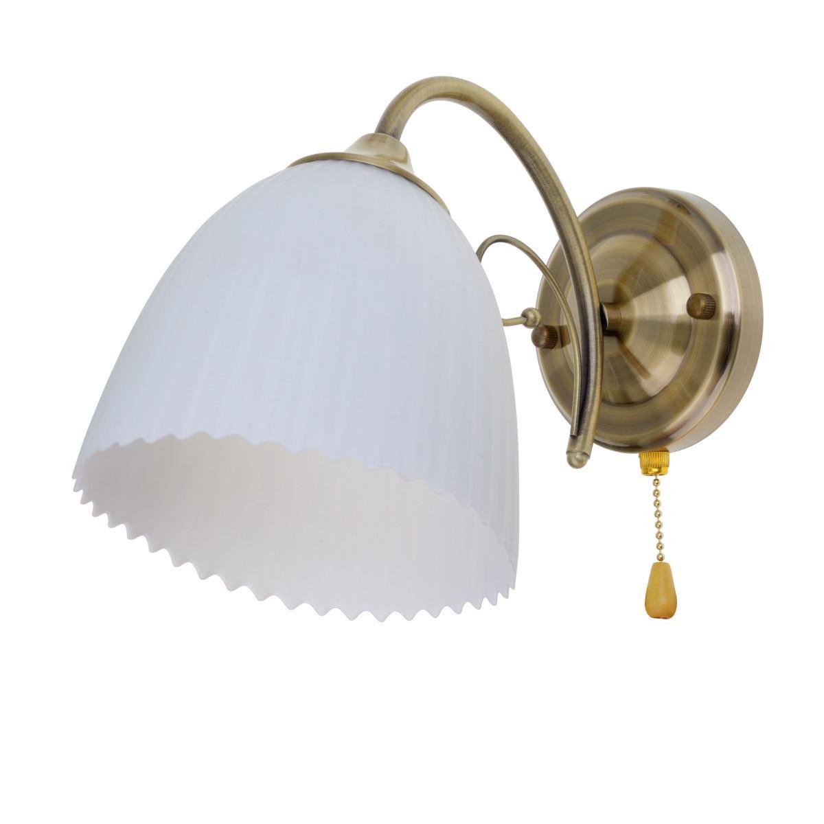 Бра настенное накладное Brille LK-675W/1 E27 AB минимализм