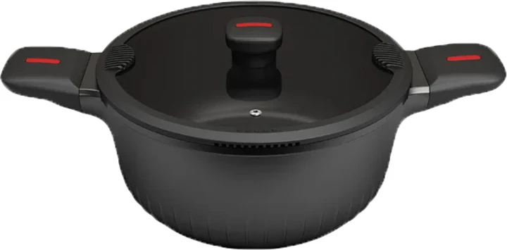 Кастрюля с крышкой Magio MG-1171 с антипригарным покрытием 4,7 л 24 см (2356091369)