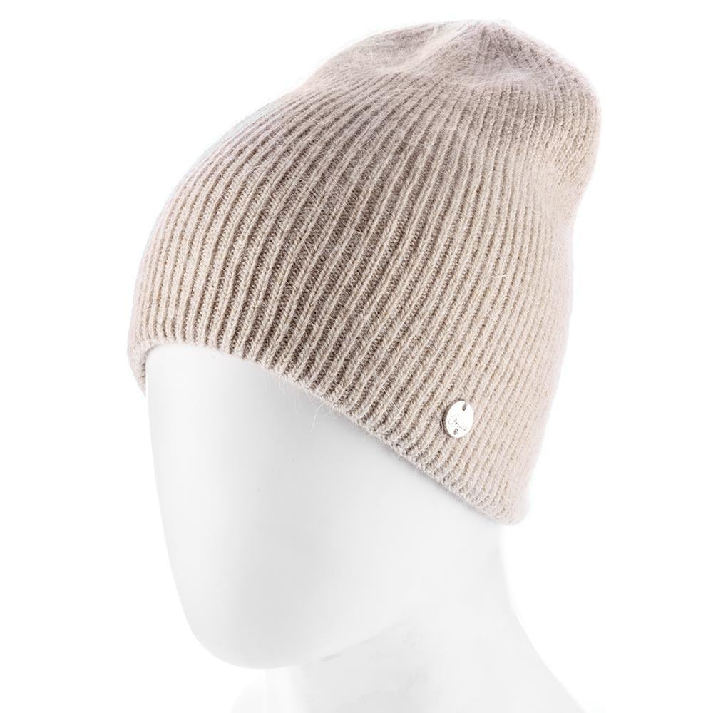 Шапка женская Atrics WH862 зимняя двойная Капучино