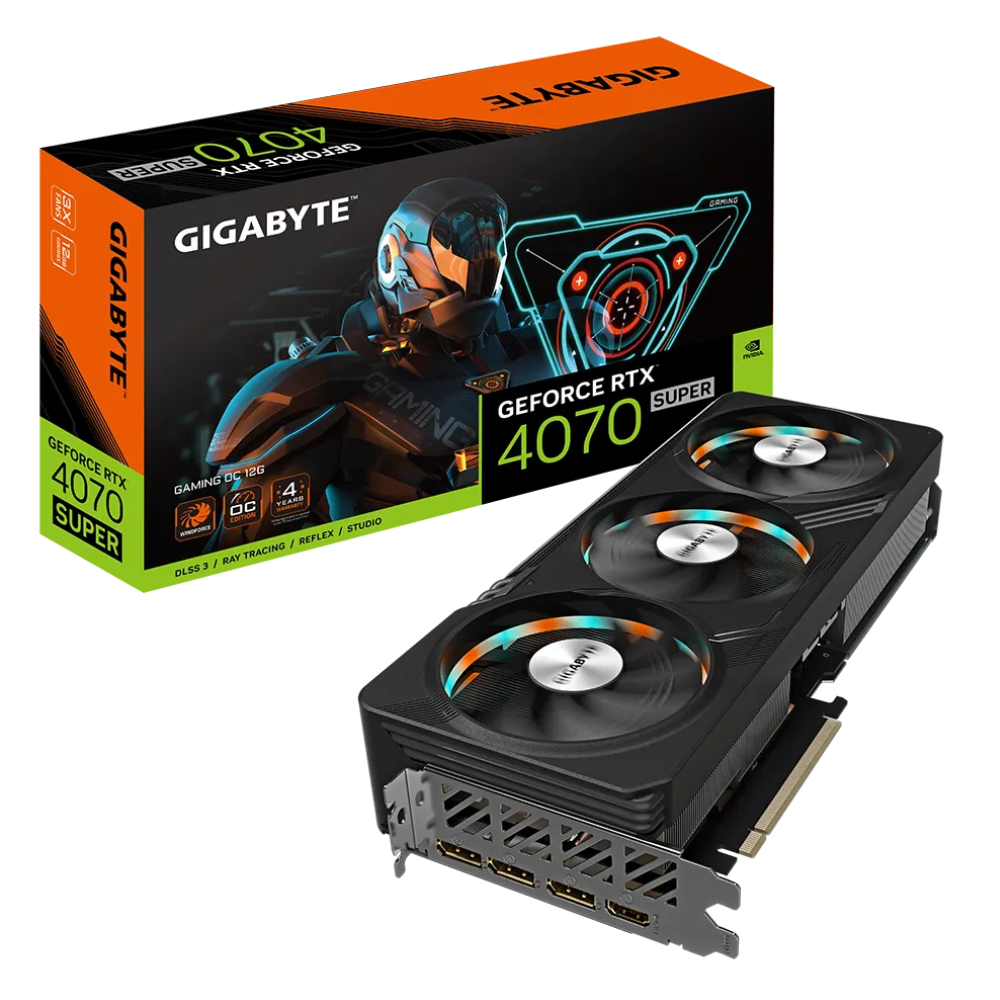 Відеокарта Gigabyte nVidia RTX4070 Super 12 ГБ GDDR6X/21000 МГц (GV-N407SGAMING OC-12GD) - фото 6