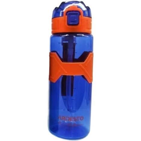 Бутылка для воды Ardesto Fitness с трубочкой 800 мл Синий (AR2280ED)