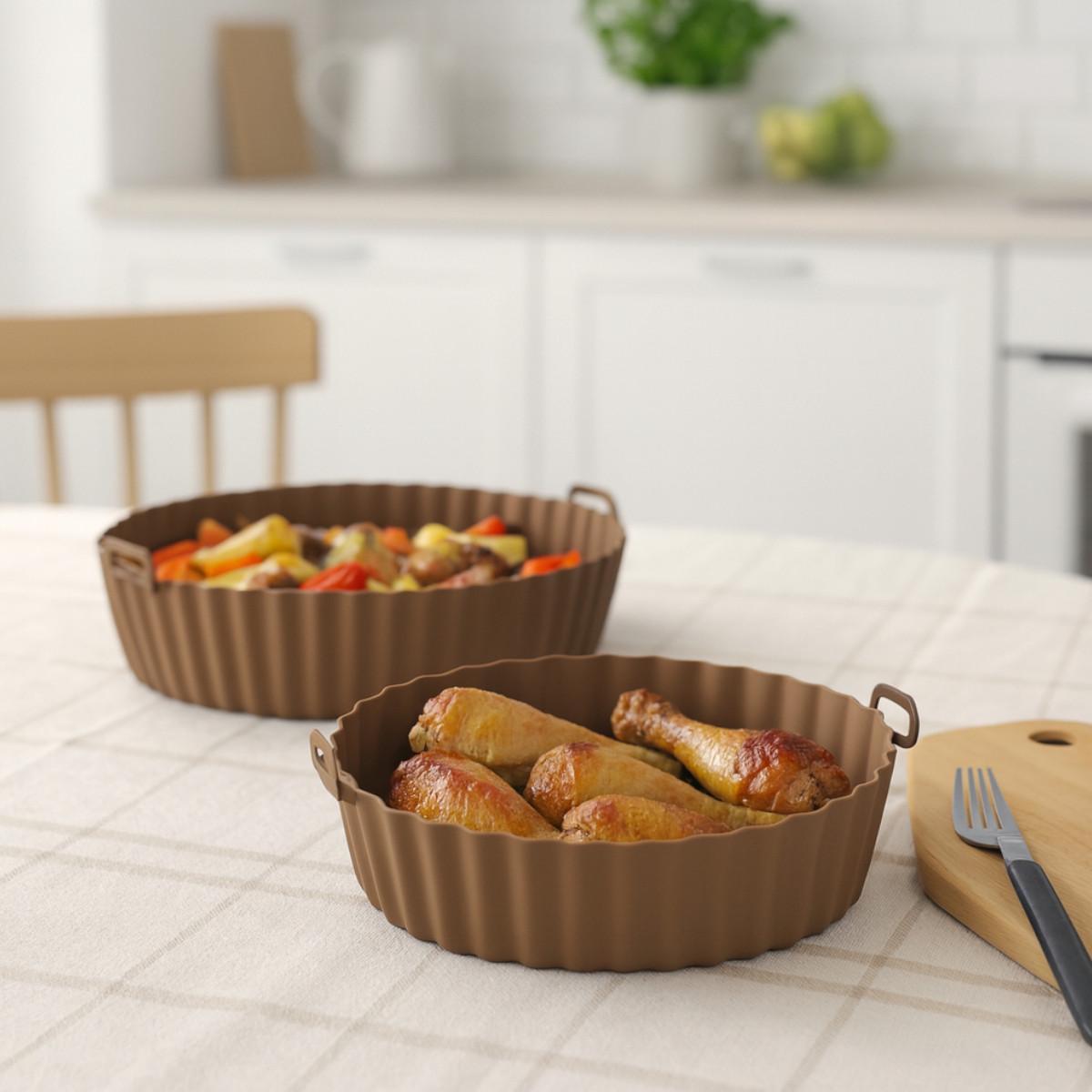 Набор силиконовых форм KITUA для аэрогриля мультипечи 2 шт. - фото 4 Набор силиконовых форм KITUA для аэрогриля мультипечи 2 шт. - фото 4