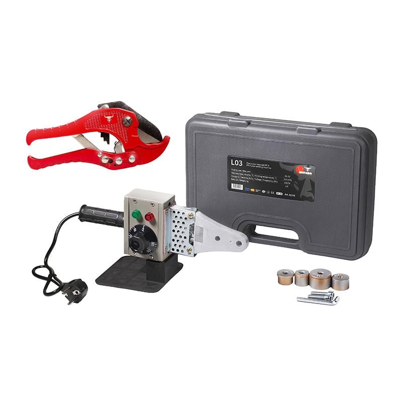 Паяльник плоский Mataro PP-R 20х32 мм L03 700 Вт с ножницами