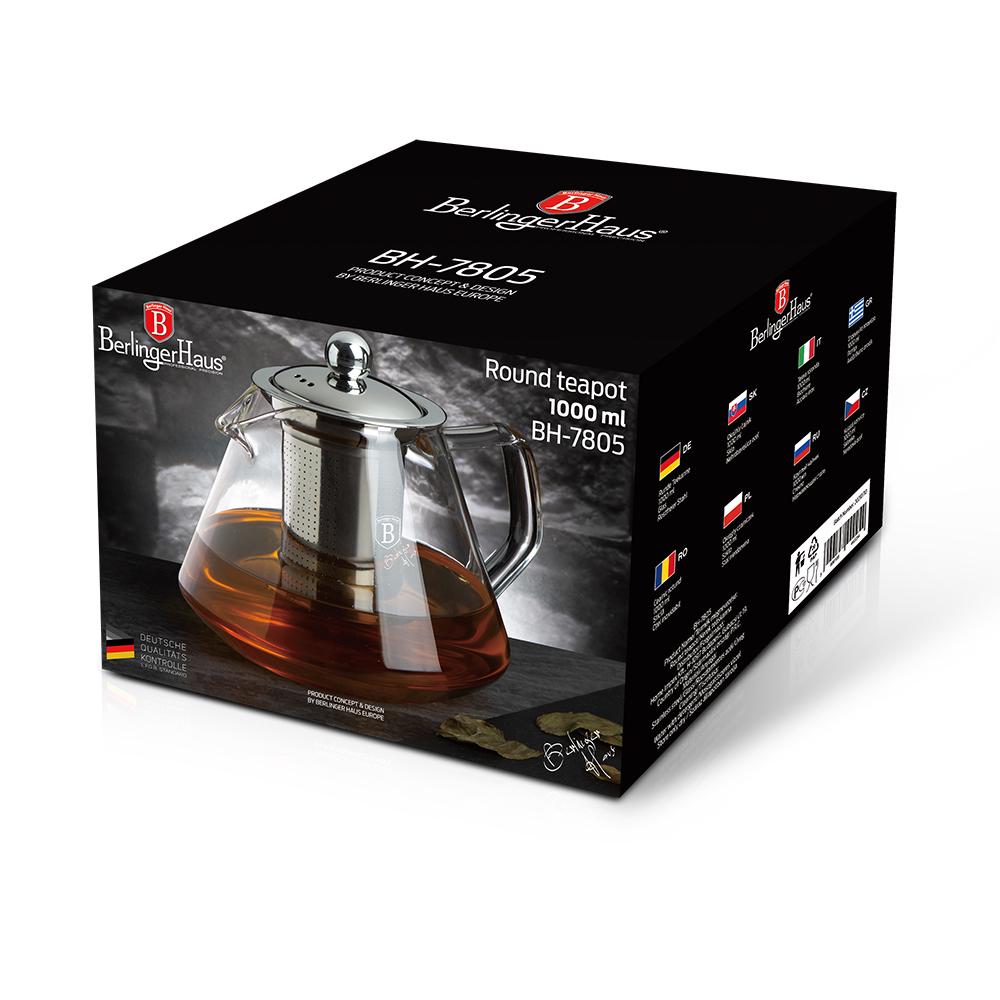 Заварник Berlinger Haus Black Silver 1000 мл (BH-7805) - фото 3