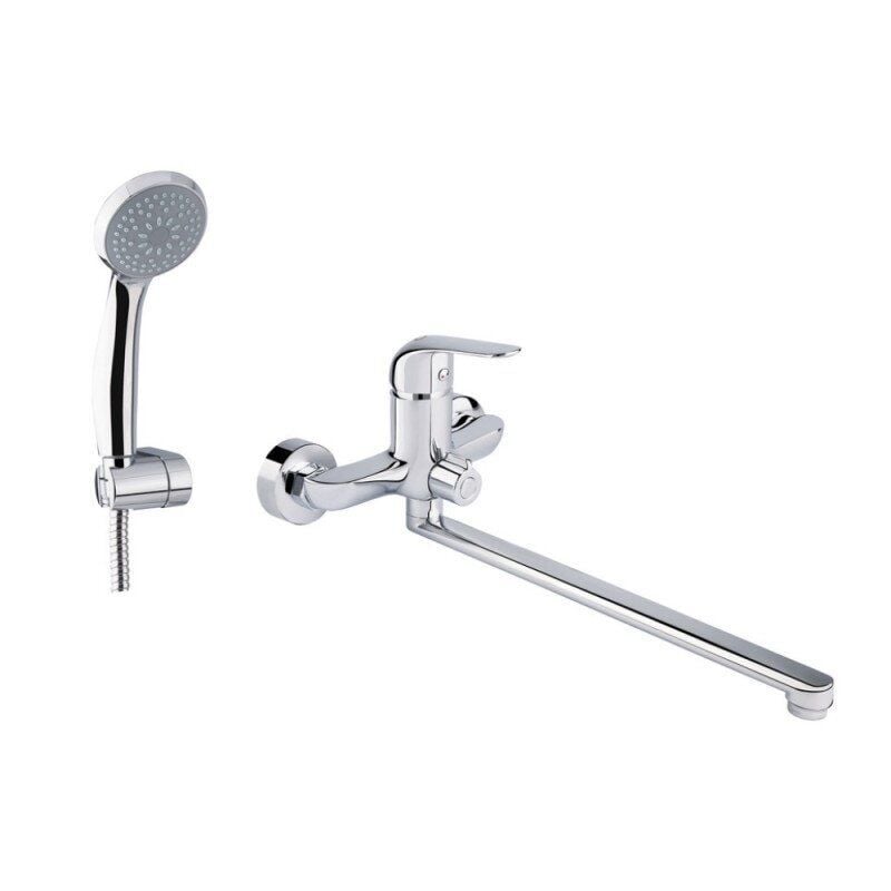 Смеситель для ванны Q-tap Arena QTARECRM005 однорычажный Хром (76008)