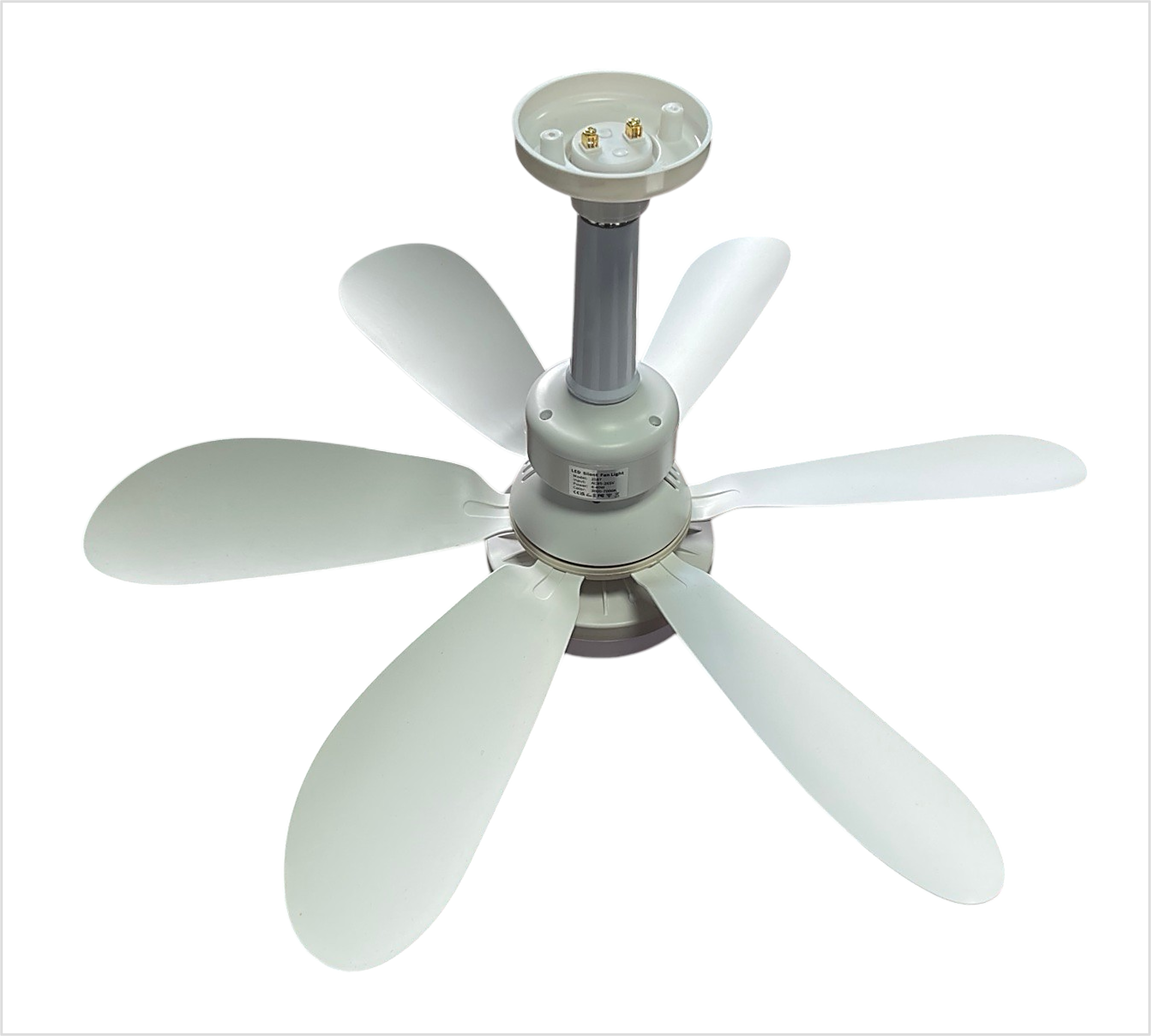 Вентилятор з підсвічуванням і дистанційним керуванням 40 Вт E27 6 лопатей 120 мм (27083503)