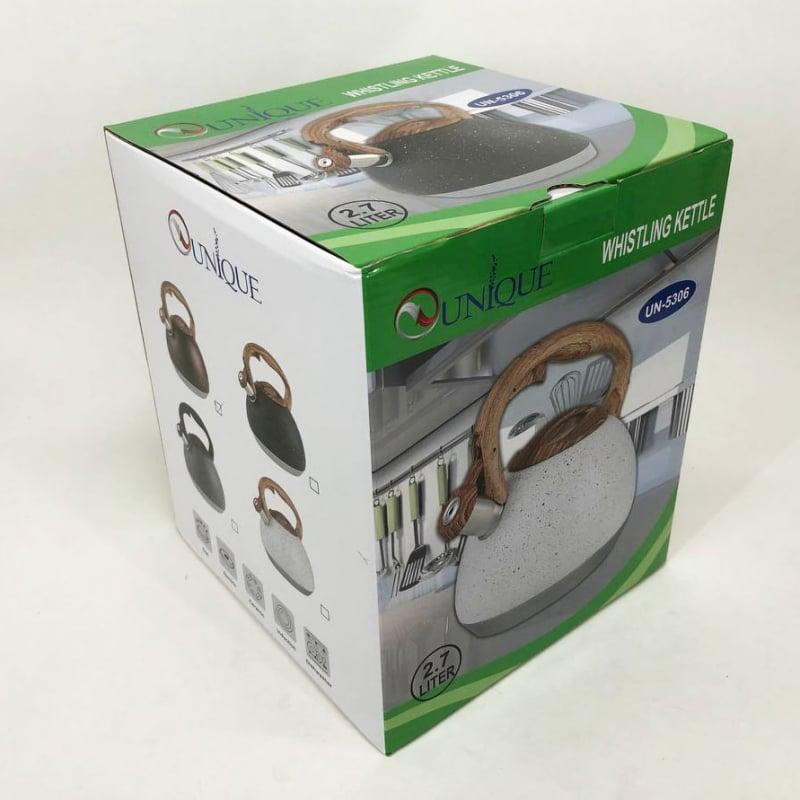 Чайник Unique UN-5306 со свистком 2,7 л Brown (tf5895) - фото 8 Чайник Unique UN-5306 со свистком 2,7 л Brown (tf5895) - фото 8