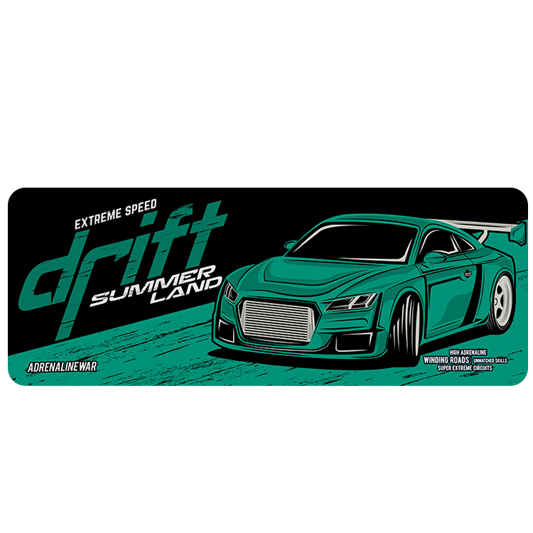 Килимок тканинний Drift з прошивкою 2х300x700 мм Темно-зелений (YUT_V7823)