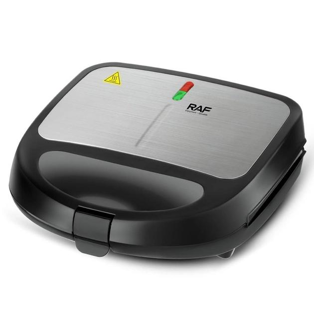 Мультипекар RAF R-541 зі змінними пластинами 850 Вт Сріблястий