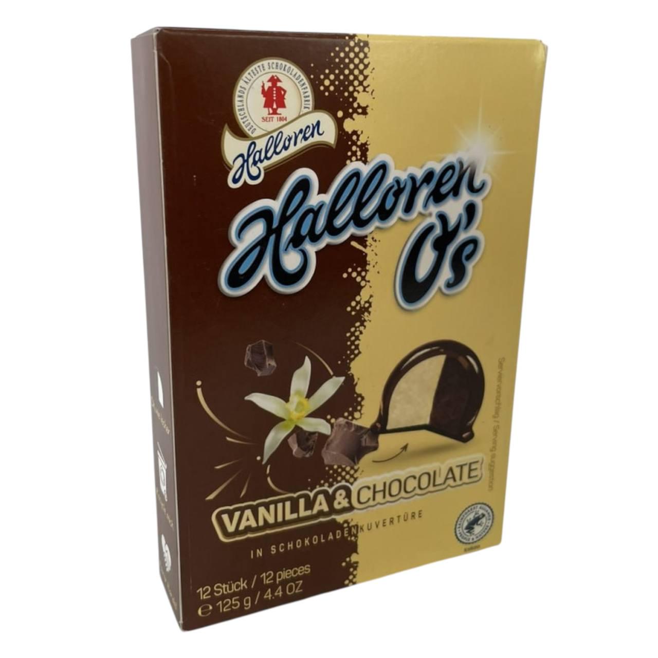 Конфеты Halloren O's Ваниль & Шоколад в шоколадной глазури 125 г (00000006508)