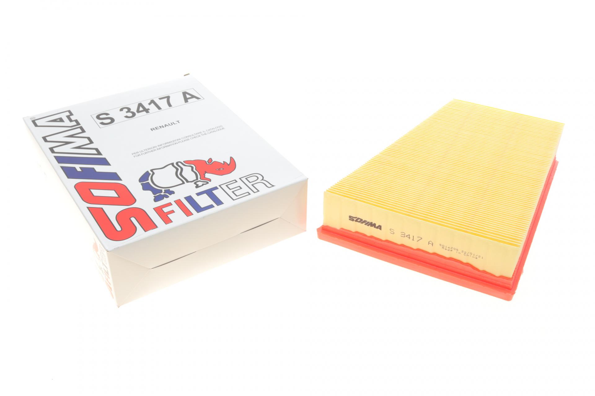 Фільтр повітряний SOFIMA для Renault Laguna 2,0 dCi 05-/Megane 1,5-2,0 i/dCi/Scenic 1,5-2,0 i/dCi 03- OE line- (S 3417 A)
