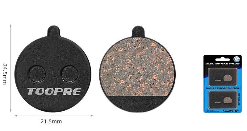 Гальма велосипедні Toopre TP-11K 24,5х21,5 мм 2 пари 4 шт. (8104) - фото 2 Гальма велосипедні Toopre TP-11K 24,5х21,5 мм 2 пари 4 шт. (8104) - фото 2