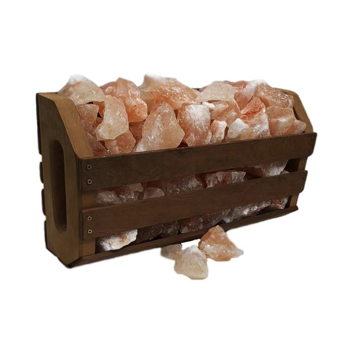 Гімалайська рожева сіль для лазні та сауни з поличкою липа 10 кг (11156010) Гімалайська рожева сіль для лазні та сауни з поличкою липа 10 кг (11156010)