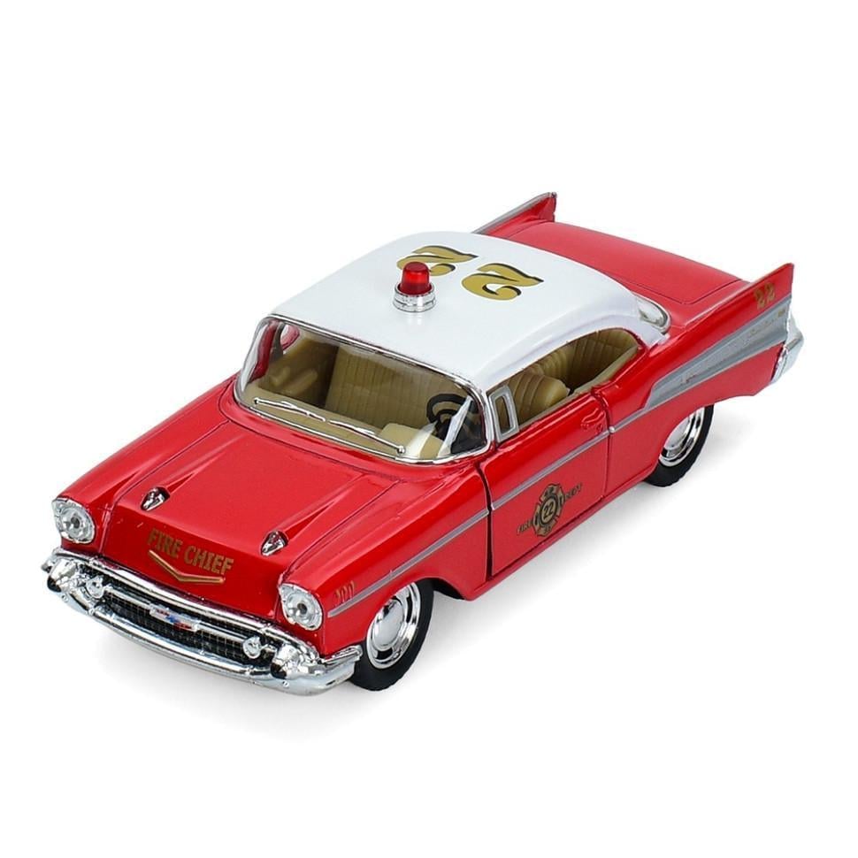 Машинка інерційна 1957 Chevrolet Bel Air Fire Chirf Kinsmart KT 5325 W (28838800) Машинка інерційна 1957 Chevrolet Bel Air Fire Chirf Kinsmart KT 5325 W (28838800)