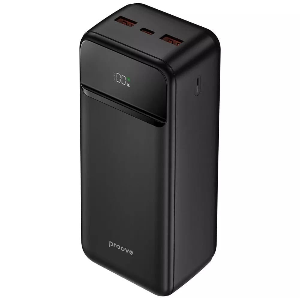 Повербанк Proove Illuminator 2 30000 mAh 22,5W Type-C/2xUSB с поддержкой быстрой зарядки PD/QC Черный (27556468)