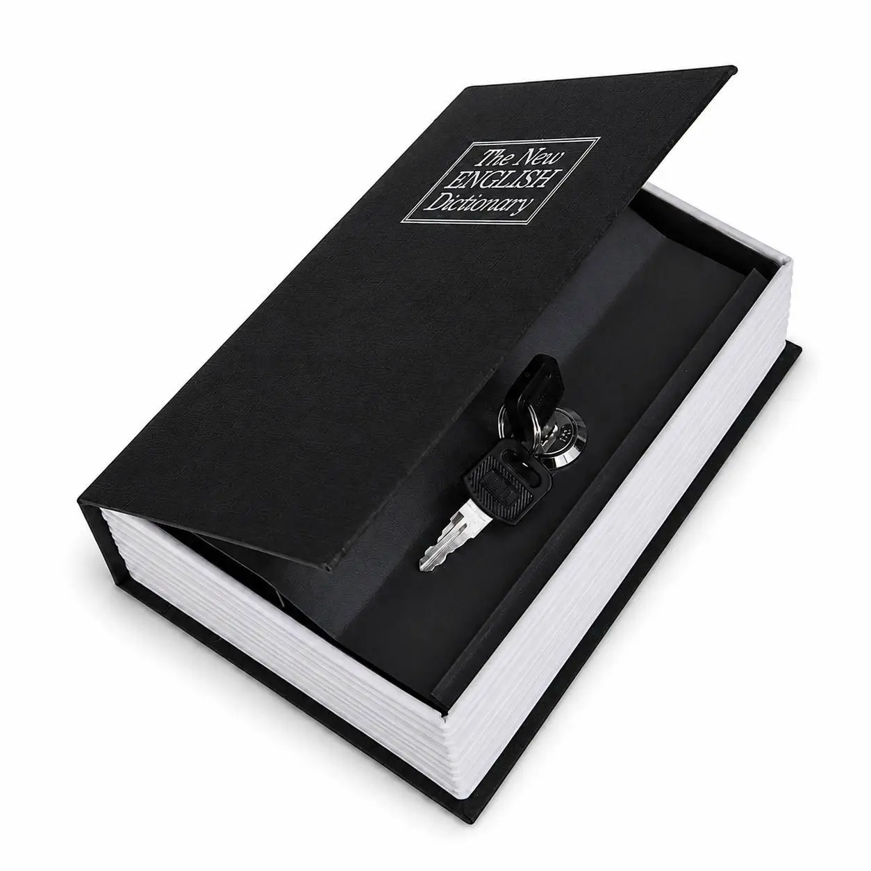 Сейф-книга BookSafe з замком для зберігання документів і цінних речей 80x115x55 мм Чорний (M1160) Сейф-книга BookSafe з замком для зберігання документів і цінних речей 80x115x55 мм Чорний (M1160)