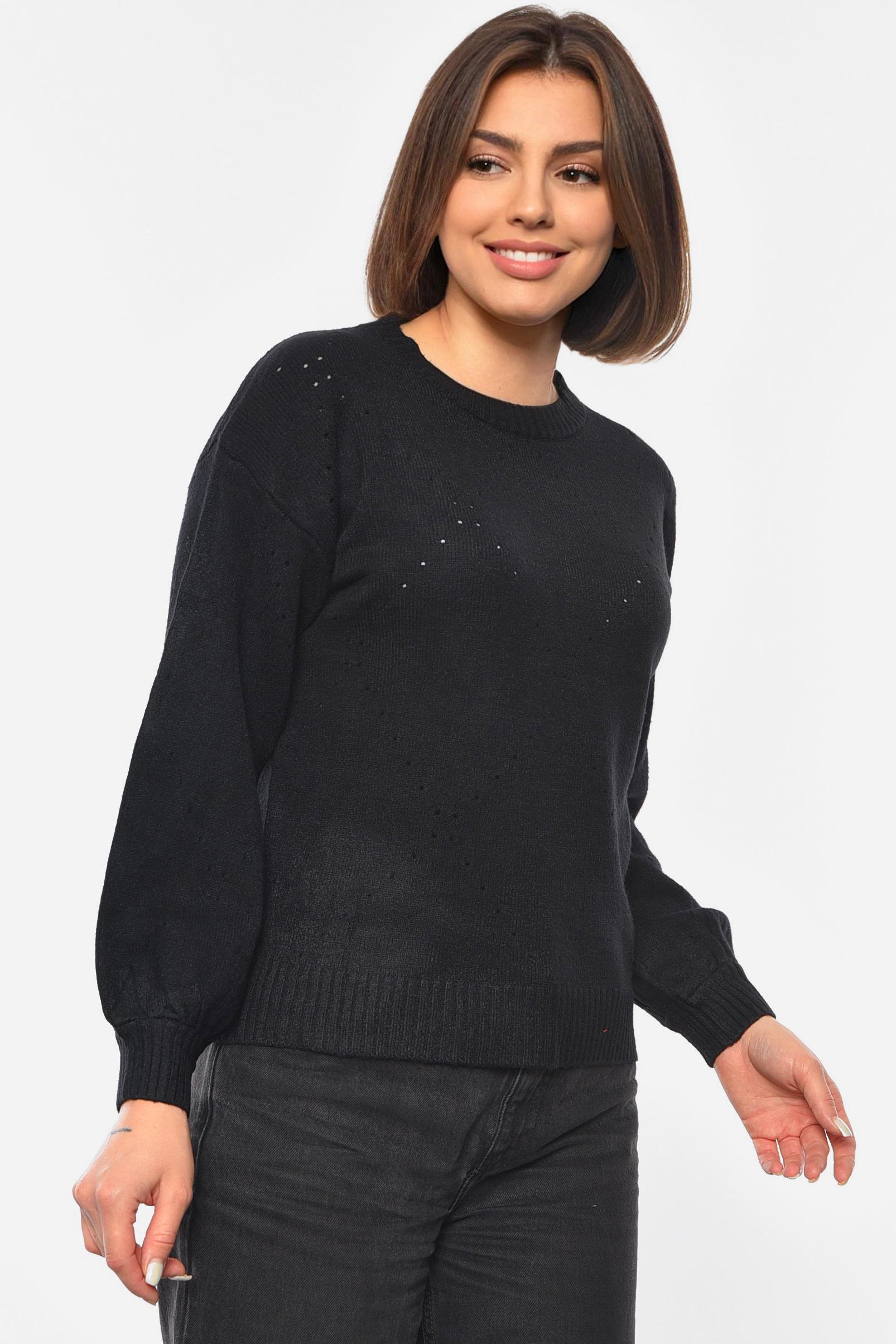 Светр жіночий L Чорний (192070) - фото 2