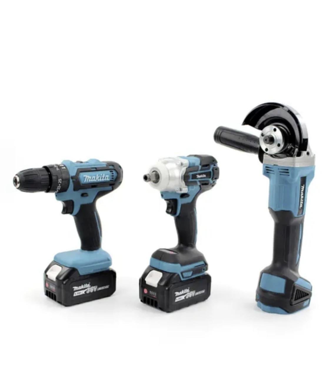 Набор инструментов Makita 3в1 шуруповерт ударный 48V DTW485/болгарка 9237CB/гайковерт DTW301 Синий - фото 3 Набор инструментов Makita 3в1 шуруповерт ударный 48V DTW485/болгарка 9237CB/гайковерт DTW301 Синий - фото 3