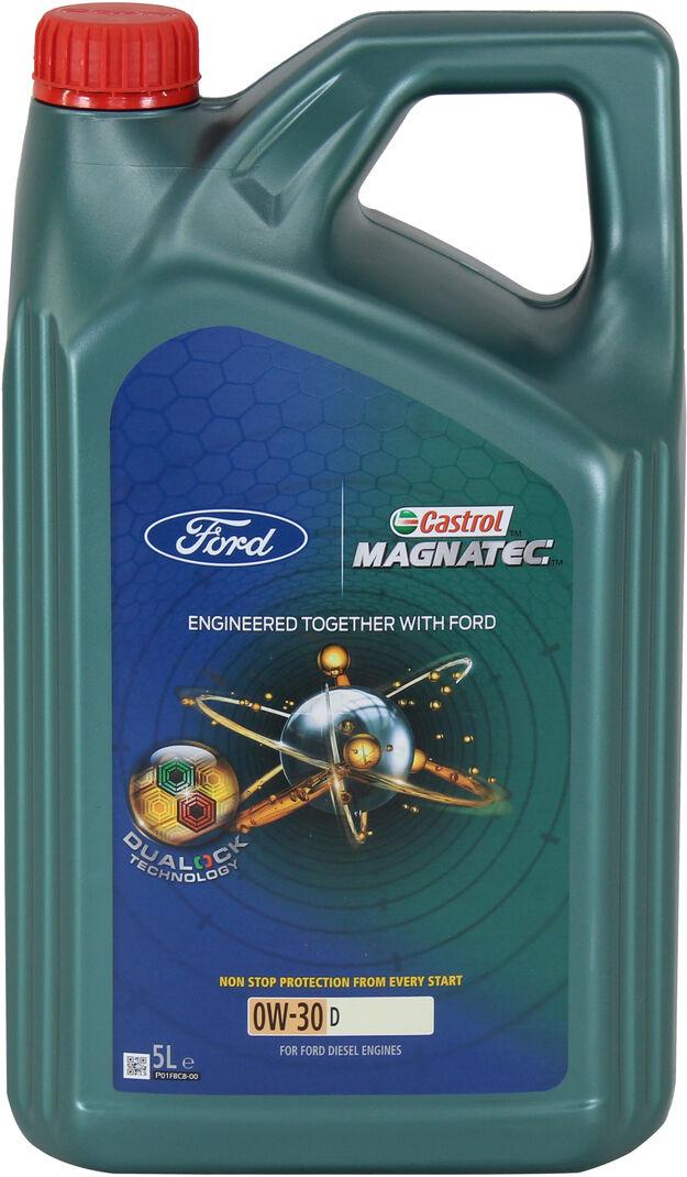Моторное масло бензин/дизель 0W-30 Castrol Magnatec Ford Professional D 5 л