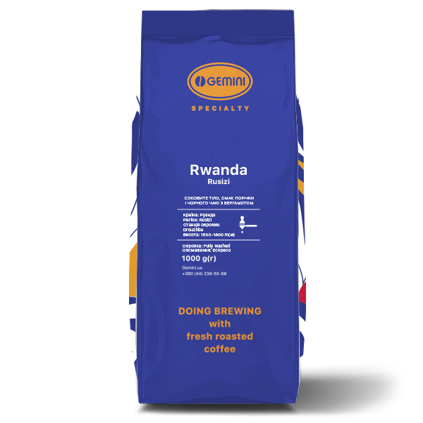 Кофе в зернах Gemini Rwanda Rusizi Эспрессо 1 кг (35370588)