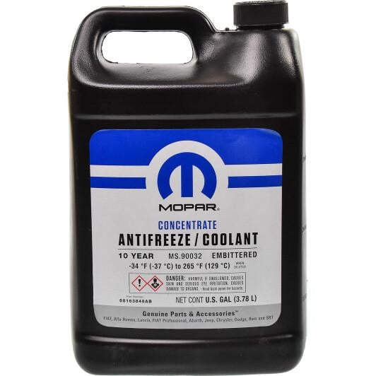 Антифриз Mopar Antifreeze Coolant 10 Year -74 C концентрат 3,785 л Фиолетовый (68163848AB)