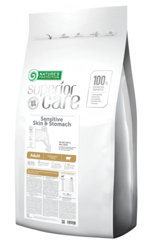 Корм для собак Nature's Protection Superior Care Sensitive Skin&Stomach Small Breeds 10 кг