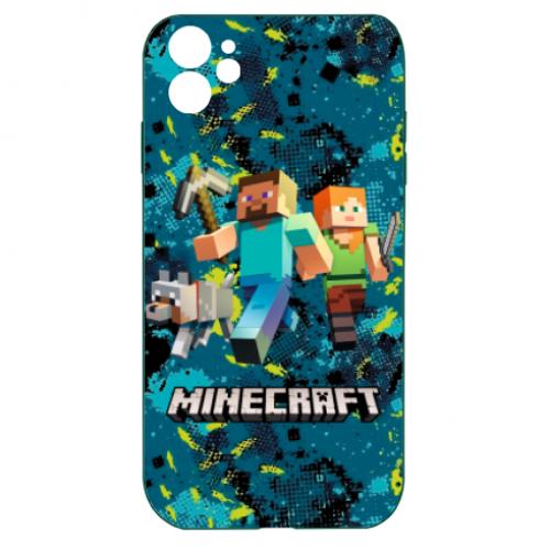 Чохол для iPhone 11 Minecraft Steve Alex And Dog