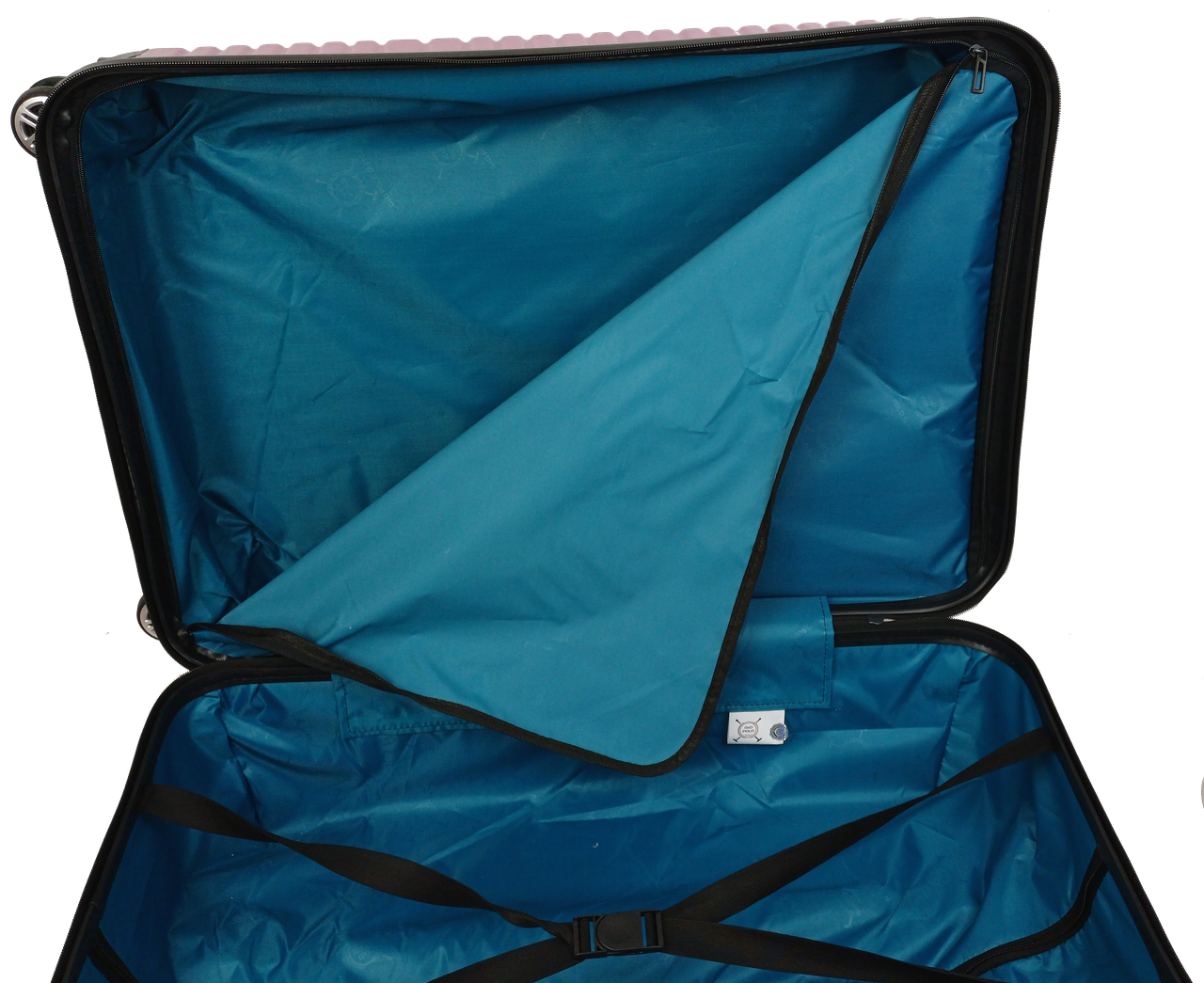 Валіза на колесах GD Polo велика пластикова 115 л Темно-рожевий - фото 9