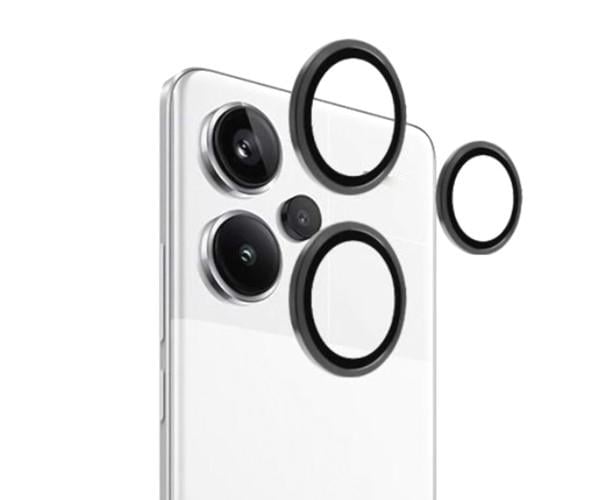 Защитное стекло с рамкой CD Pattern на заднюю камеру для Xiaomi Redmi 13 4G / 13 5G Черный