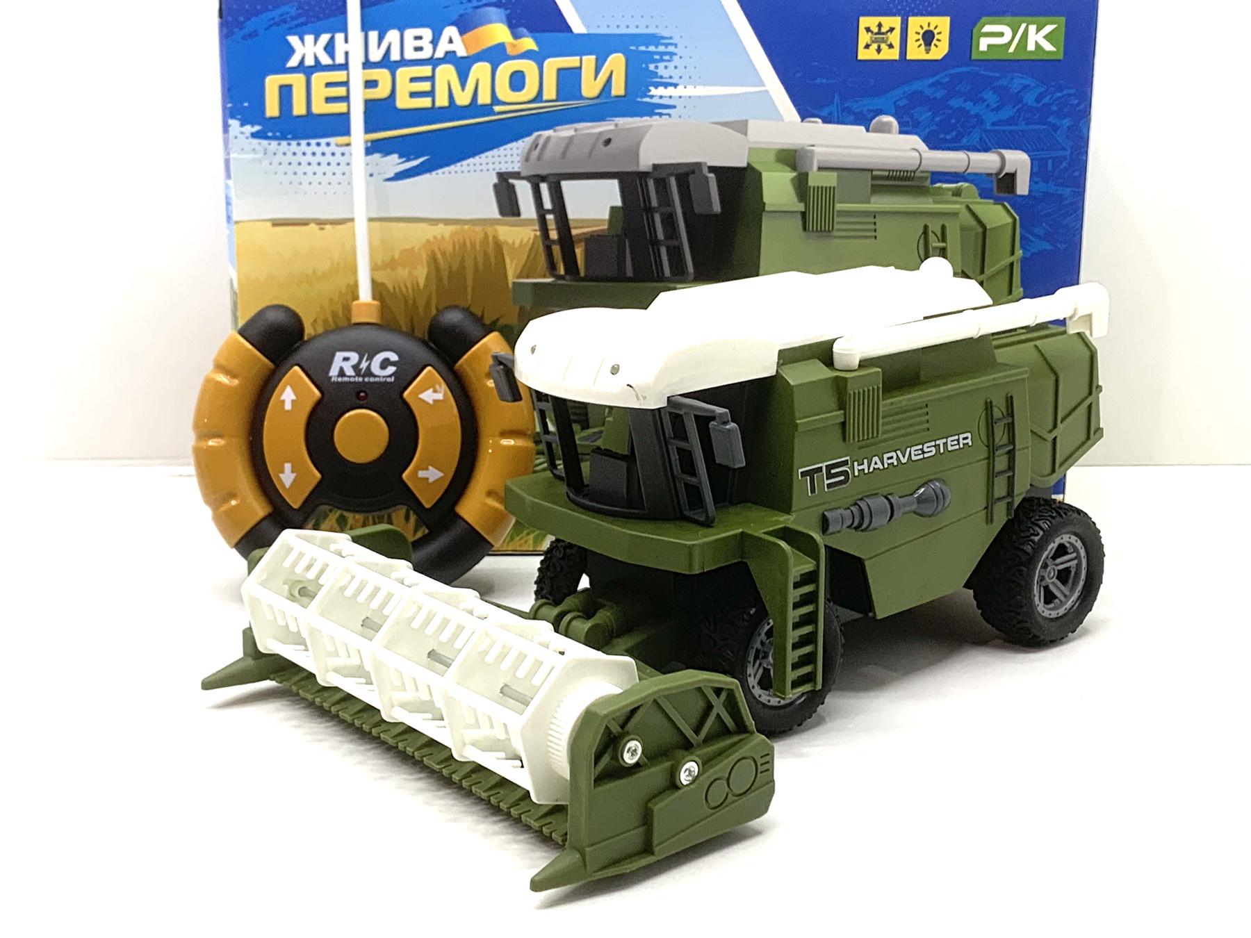 Комбайн на радіокеруванні Limo Toy з гумовими колесами 21 см Зелений (M 4949) - фото 7