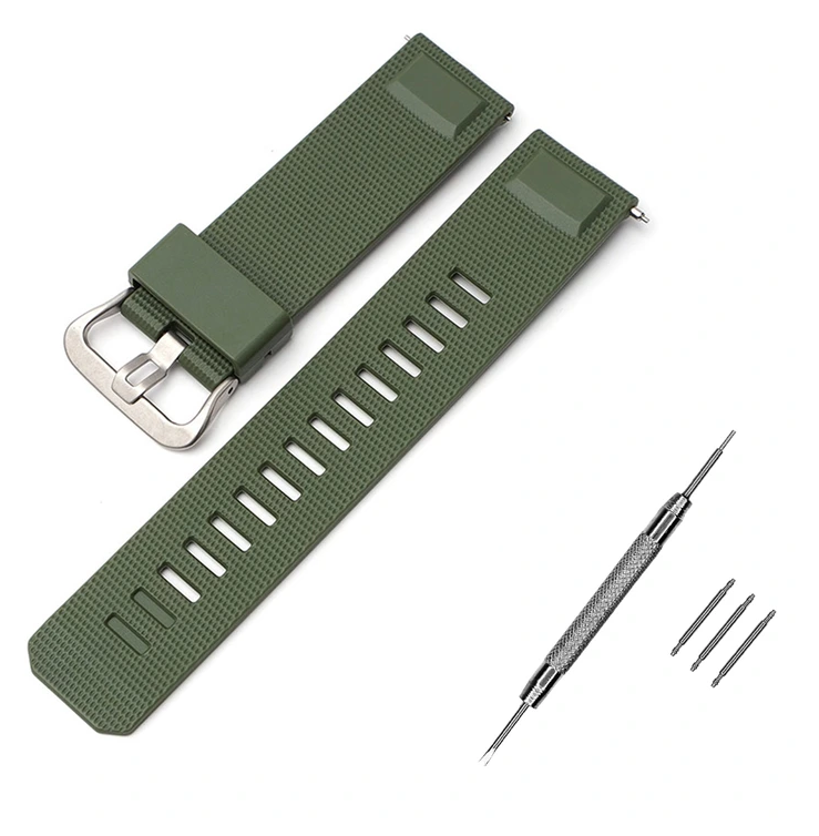 Ремінець для Casio Pro Trek PRW-6900Y Army Green SI (4049)