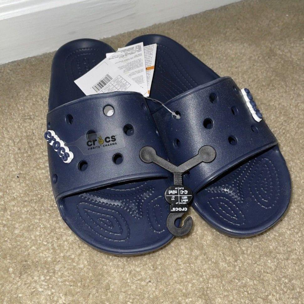 В'єтнамки чоловічі Crocs Classic Slide р. 38-39 Синій (15147) - фото 10 В'єтнамки чоловічі Crocs Classic Slide р. 38-39 Синій (15147) - фото 10