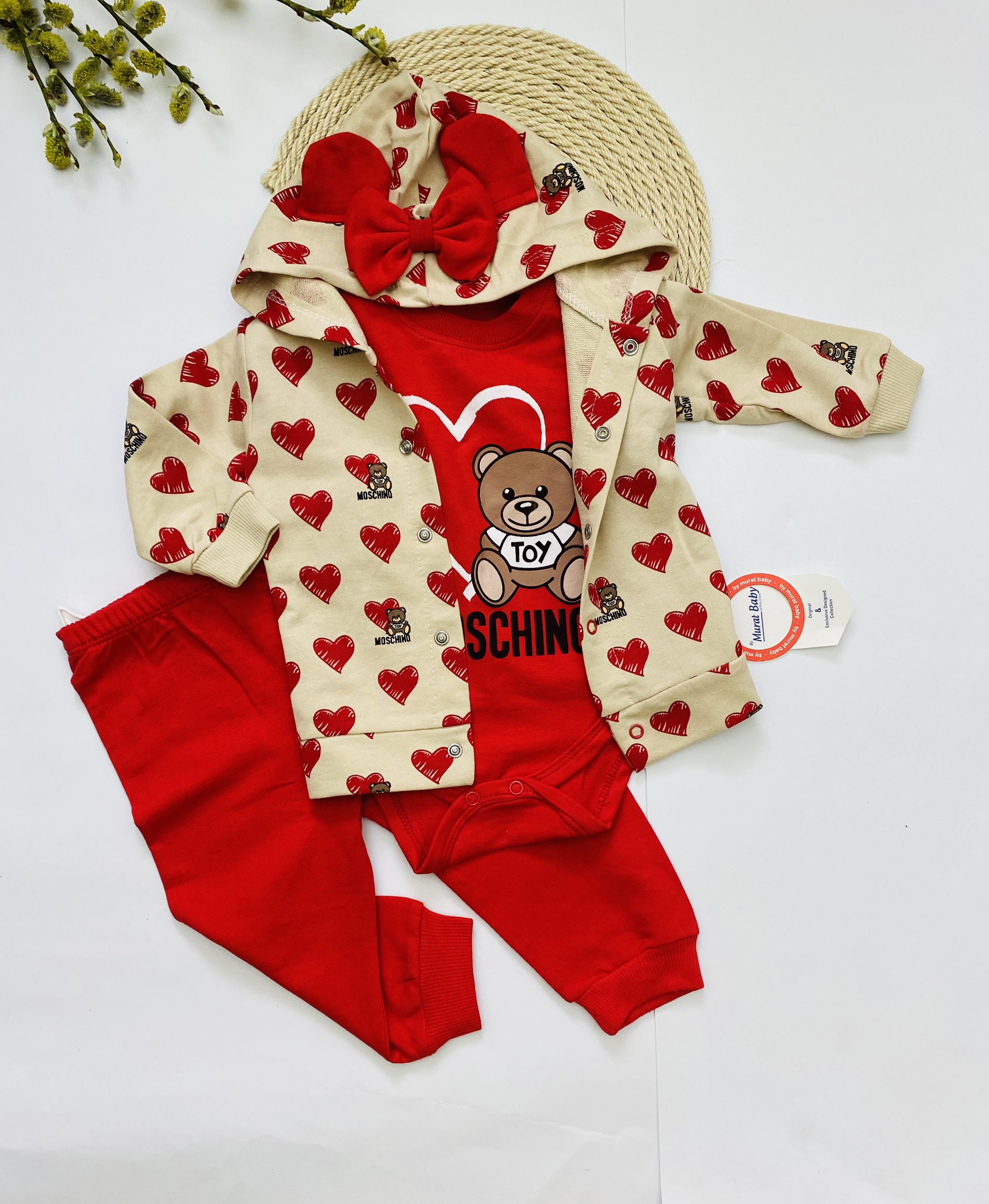 Костюм для дівчаток Murat baby Червоний/Бежевий