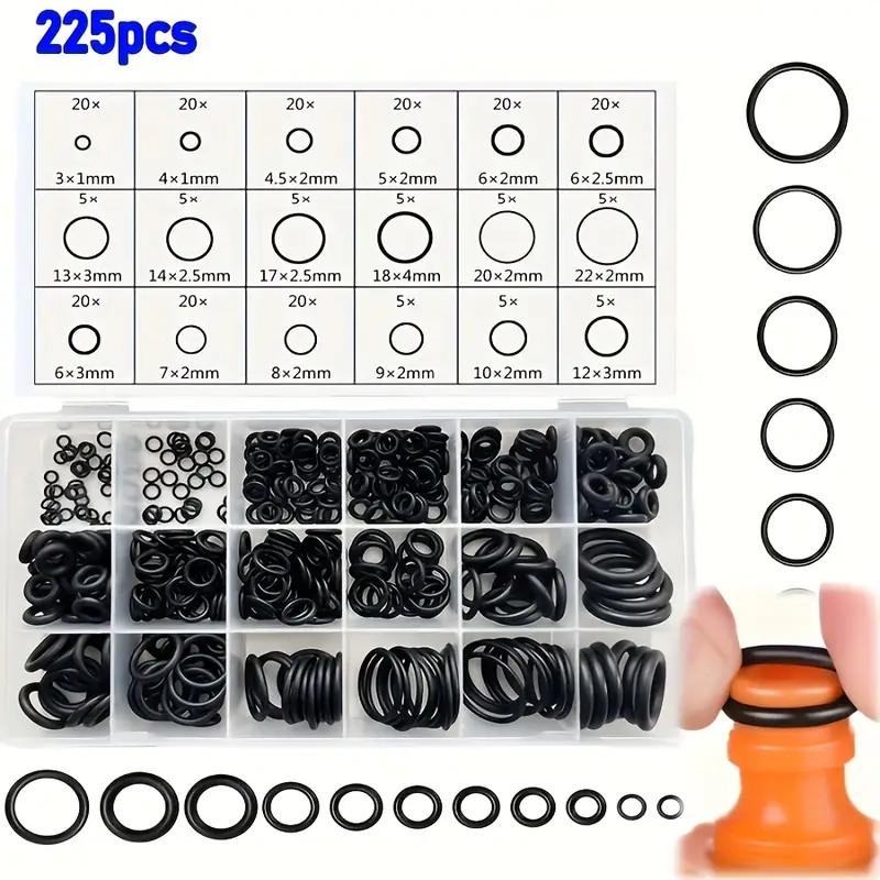 Набор уплотнительных колец смазочно- и водостойкие резиновые 225 шт. - фото 5