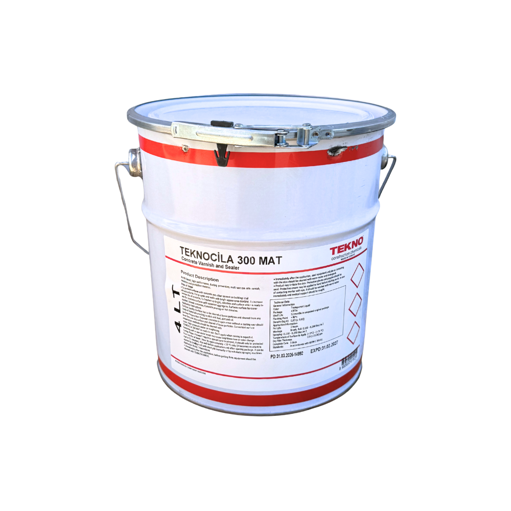 Лак для бетона Teknocila 300 MAT акриловый 4 л (TC3004)