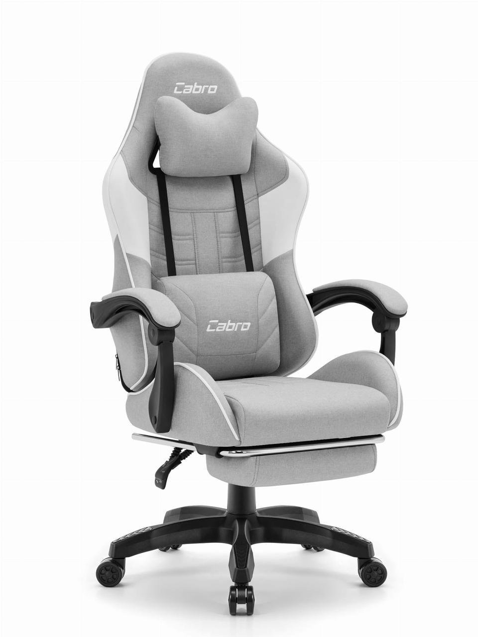 Геймерське крісло Cabro C501 тканина Grey (5907196010613)